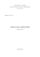 prikaz prve stranice dokumenta Oracle SQL developer