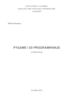 prikaz prve stranice dokumenta Pygame i 3D programiranje