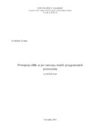 prikaz prve stranice dokumenta Primjena UML-a pri razvoju malih programskih proizvoda