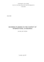 prikaz prve stranice dokumenta Poslovno planiranje u kontekstu primjene međunarodnih standarda