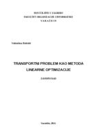 prikaz prve stranice dokumenta Transportni problem kao metoda linearne optimizacije