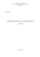 prikaz prve stranice dokumenta Financijske institucije Europske unije