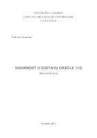 prikaz prve stranice dokumenta Sigurnost u sustavu Oracle 11g