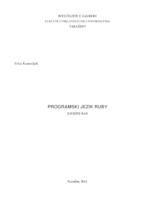 prikaz prve stranice dokumenta Programski jezik Ruby
