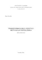 prikaz prve stranice dokumenta Transformacijsko vodstvo i motivacija zaposlenika