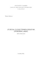 prikaz prve stranice dokumenta Utjecaj cloud tehnologije na opskrbni lanac