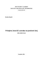 prikaz prve stranice dokumenta Primjena Java EE uzoraka za poslovni sloj