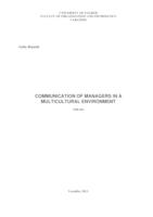 prikaz prve stranice dokumenta Komunikacija menadžera u multikulturalnom okruženju