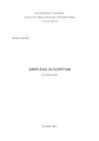 prikaz prve stranice dokumenta Simpleks algoritam