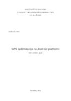 prikaz prve stranice dokumenta GPS optimizacija na Android platformi
