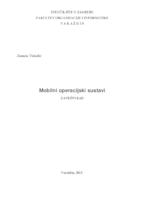 prikaz prve stranice dokumenta Mobilni operacijski sustavi