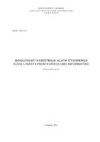 prikaz prve stranice dokumenta Mogućnosti korištenja alata otvorenog koda u nastavnom kurikulumu informatike