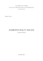 prikaz prve stranice dokumenta Proširena stvarnost i OCR
