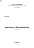 prikaz prve stranice dokumenta Modeli za strateško odlučivanje