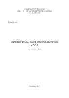 prikaz prve stranice dokumenta Optimizacija Java programskog koda
