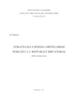prikaz prve stranice dokumenta Strategija uspjeha obiteljskih poduzeća u Hrvatskoj