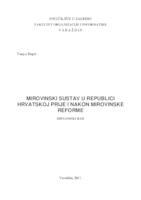 prikaz prve stranice dokumenta Mirovinski sustav u Republici Hrvatskoj prije i nakon mirovinske reforme