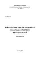 prikaz prve stranice dokumenta Komparativna analiza uspješnosti poslovanja hrvatskih brodogradilišta