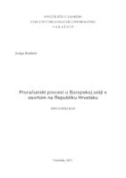 prikaz prve stranice dokumenta Proračunski procesi u Europskoj uniji s osvrtom na Republiku Hrvatsku