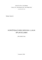prikaz prve stranice dokumenta Korištenje web servisa u Java aplikacijama