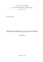 prikaz prve stranice dokumenta Digitalna obrada slike u Pythonu