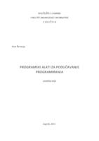 prikaz prve stranice dokumenta Programski alati za podučavanje programiranja