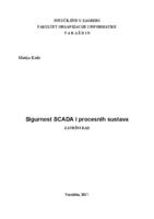 prikaz prve stranice dokumenta Sigurnost SCADA i procesnih sustava