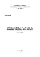 prikaz prve stranice dokumenta Standardizacija platformi za mobilno uredsko poslovanje