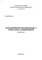 prikaz prve stranice dokumenta SCOR referentni procesni model u upravljanju lancem nabave