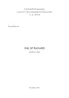 prikaz prve stranice dokumenta SQL standard
