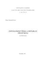 prikaz prve stranice dokumenta Zaposlenost žena u Republici Hrvatskoj