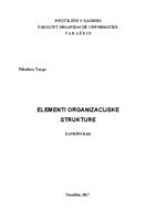 prikaz prve stranice dokumenta Elementi organizacijske strukture