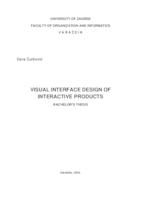 prikaz prve stranice dokumenta Dizajn vizualnih sučelja interaktivnih proizvoda