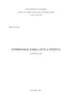 prikaz prve stranice dokumenta Formiranje rang lista u sportu