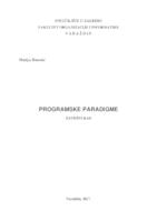 prikaz prve stranice dokumenta Programske paradigme