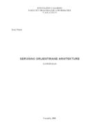 prikaz prve stranice dokumenta Servisno-orijentirane arhitektre