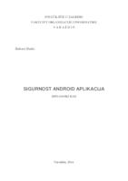 prikaz prve stranice dokumenta Sigurnost Android aplikacija