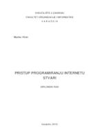 prikaz prve stranice dokumenta Pristup programiranju Internetu stvari