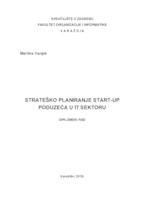 prikaz prve stranice dokumenta Strateško planiranje START-UP poduzeća u IT sektoru