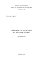prikaz prve stranice dokumenta Transportni problemi s nelinearnim vezama