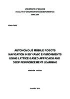 prikaz prve stranice dokumenta Navigacijski sustav za autonomne mobilne robote u dinamičkim okruženjima pomoću latice stanja i dubokog podržanog učenja