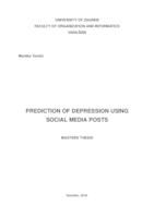 prikaz prve stranice dokumenta Predikcija depresije temeljem objava na društvenim mrežama