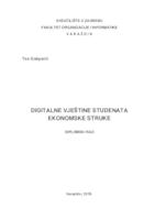 prikaz prve stranice dokumenta Digitalne vještine studenata ekonomske struke