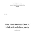 prikaz prve stranice dokumenta Even Swaps kao mehanizam za odlučivanje o akcijama agenta