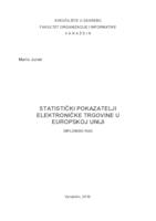 prikaz prve stranice dokumenta Statistički pokazatelji elektroničke trgovine u Europskoj uniji