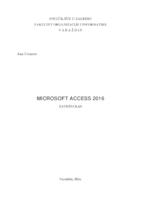 prikaz prve stranice dokumenta Microsoft Access 2016