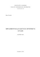 prikaz prve stranice dokumenta Implementacija sustava Interneta stvari