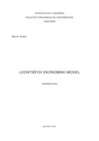 prikaz prve stranice dokumenta Leontifov ekonomski model