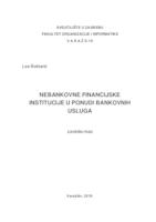 prikaz prve stranice dokumenta Nebankovne financijske institucije u ponudi bankovnih usluga