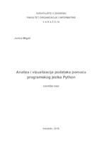 prikaz prve stranice dokumenta Analiza i vizualizacija podataka pomoću programskog jezika Python